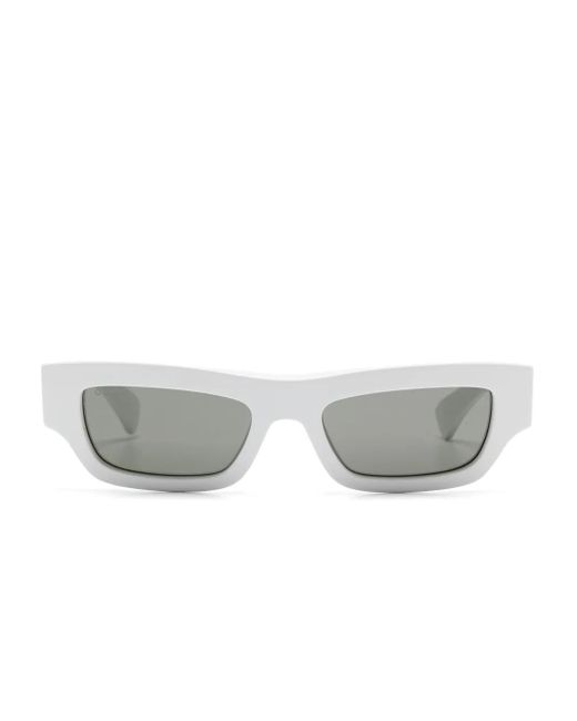 Gucci Gray Rectangle-Frame Sunglasses for men