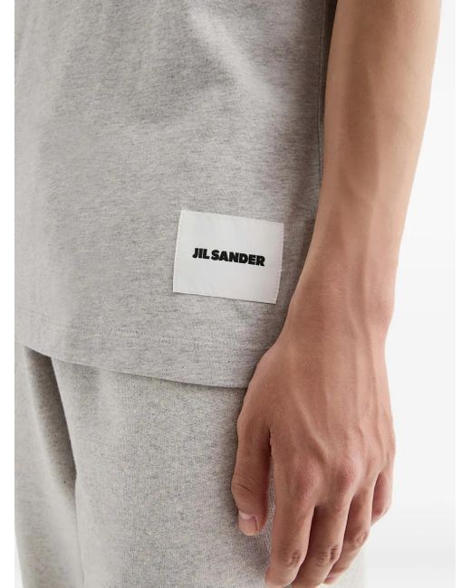 Jil Sander T-Shirt mit Logo-Patch (3er-Set) in White für Herren
