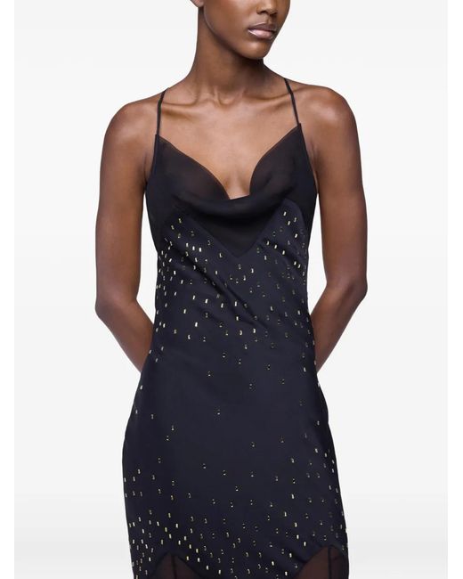 Rabanne White Embellished Maxi Dress