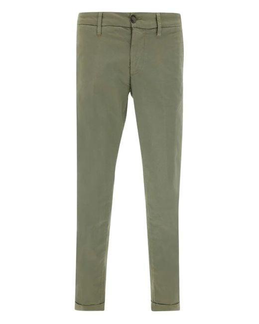 Re-hash Green Welt Pocket Turn-Up Trousers for men