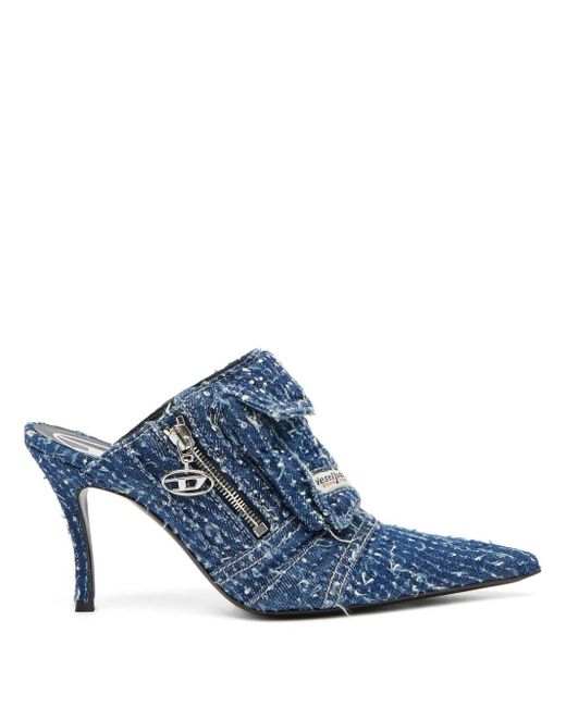 DIESEL Blue Mules & Clogs