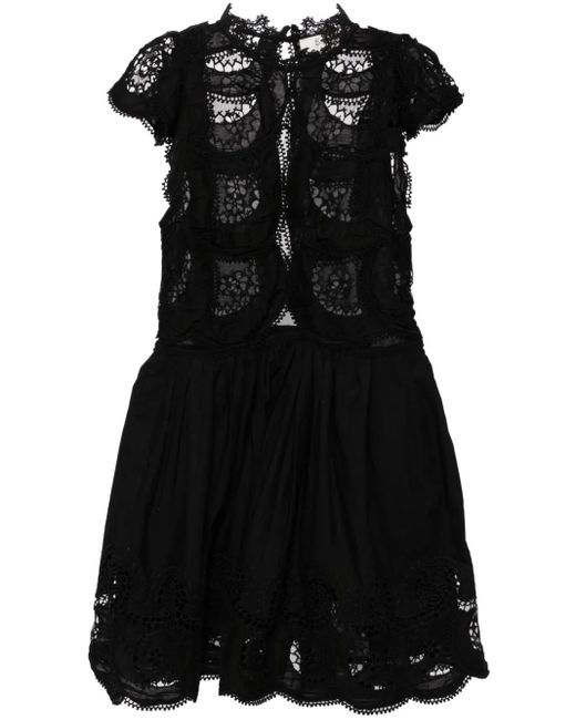 Sea Black Drea Flutter Sleeve Dress