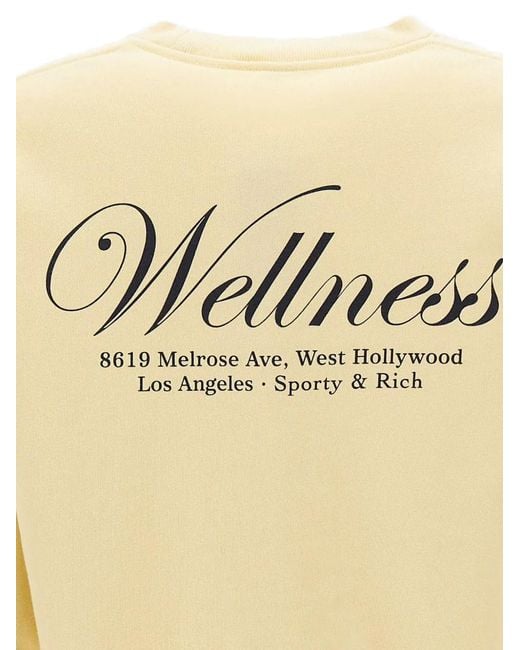 Sporty & Rich Natural Avenue Graphic-Print Sweatshirt