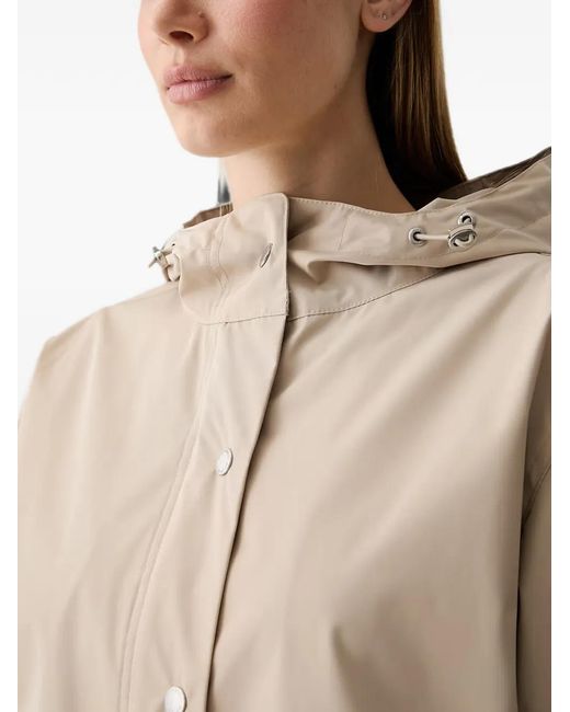 DKNY Natural Hooded Drawstring Jacket