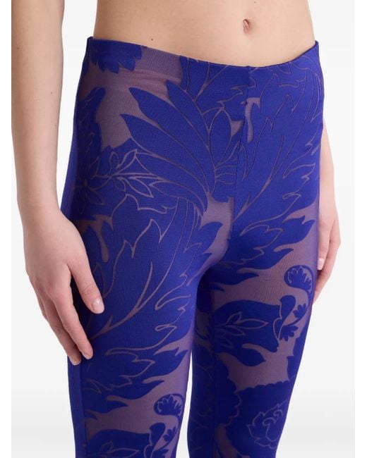Etro Flared Trousers in Blue | Lyst Australia