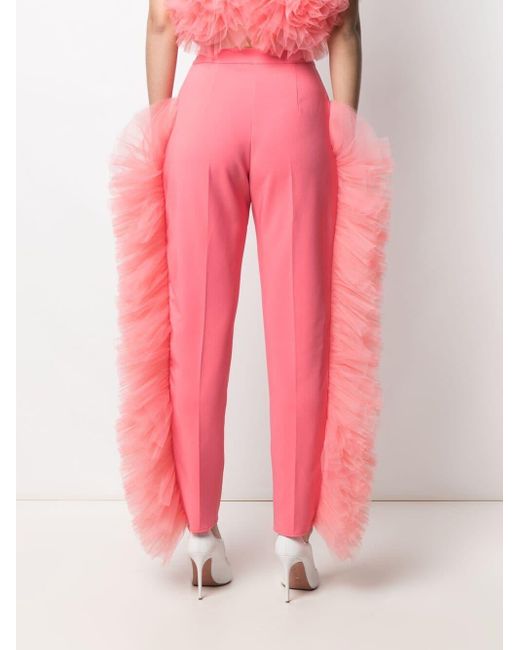 Loulou Ruffled-tulle Tailored Trousers 