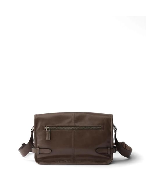 Borsa A Spalla di Prada in Brown da Uomo
