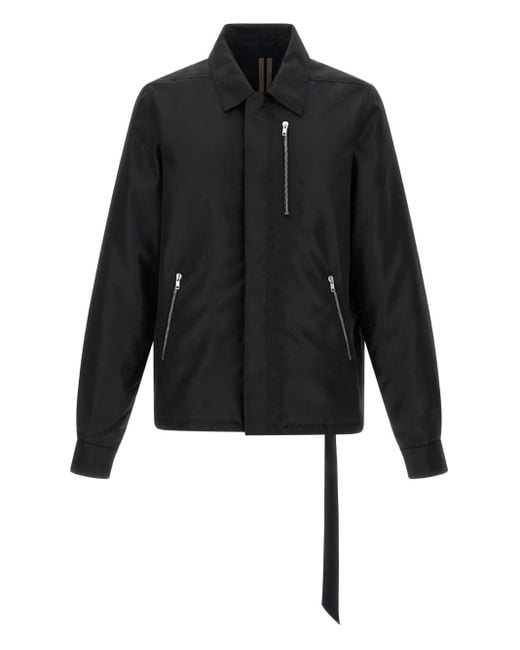 Rick Owens Black Recycled Nylon Jacket With Padding for men