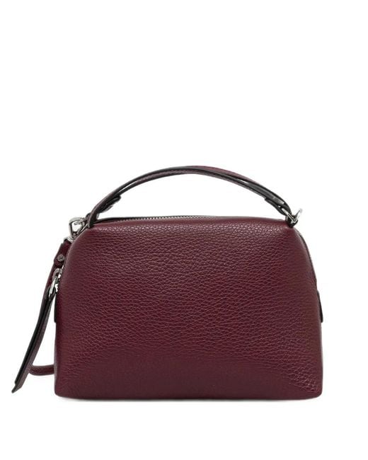 Gianni Chiarini Purple Small Alifa Leather Tote Bag
