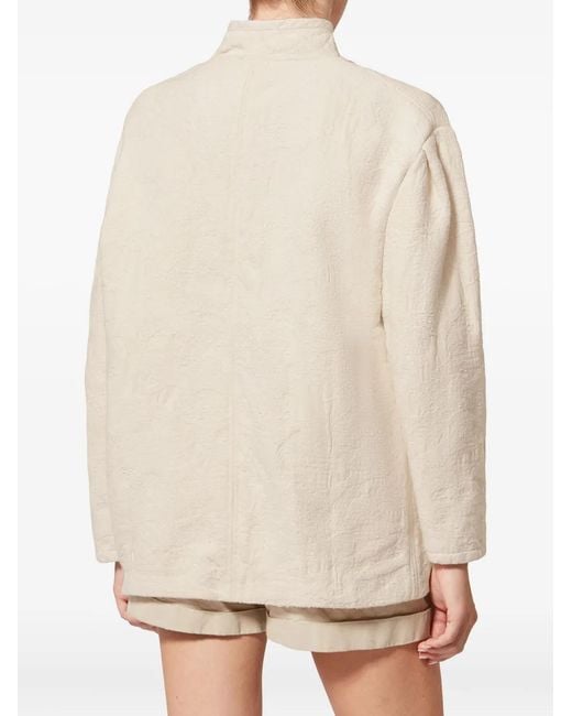 Isabel Marant Natural Uadie Button-Fastening Jacket