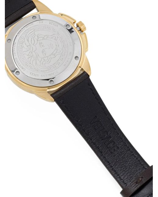 Versace Metallic Round Case Watch for men