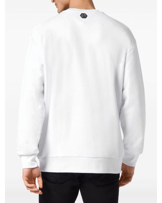 Philipp Plein Sweatshirt mit Strass in White für Herren
