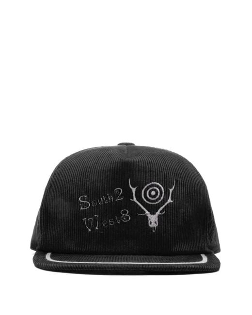 South2 West8 Black Trucker Cap for men