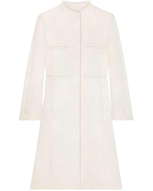 Abrigo Heritage con aplique del logo Courreges de color White