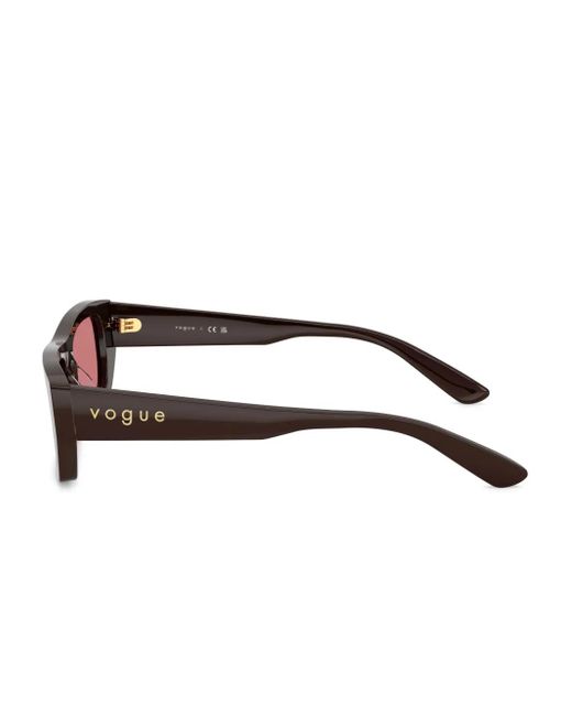 Vogue Eyewear Pink Rectangle-Frame Sunglasses