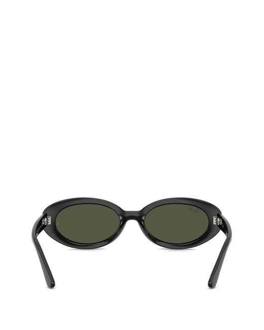 Ray-Ban Green Oval-Frame Sunglasses