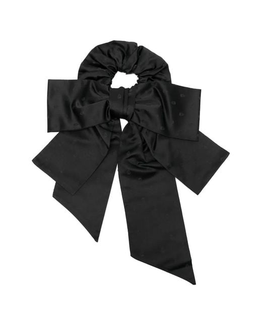 McQueen Black Bow Skull Hair Accessory