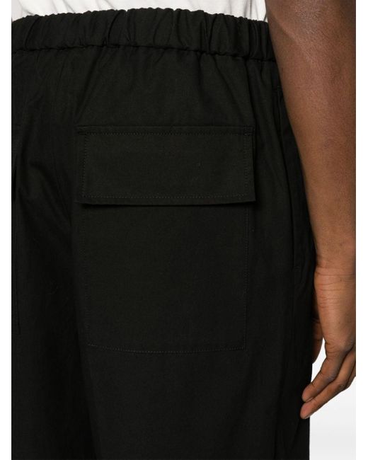 Pantalones anchos con cordones Jil Sander de hombre de color Black