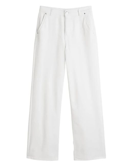 Marc O' Polo White Logo-Patch Jeans