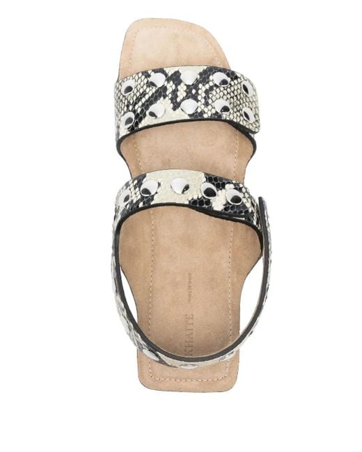 Khaite White Boden Sandals