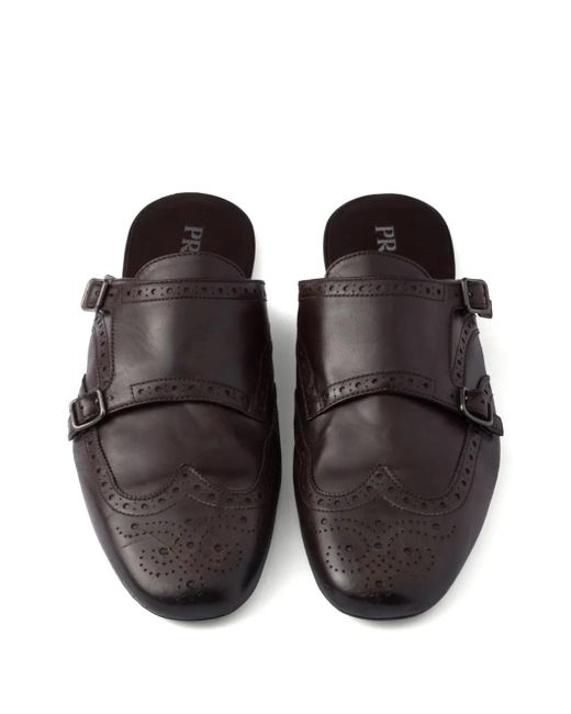 Prada Monk-Mules in Black für Herren