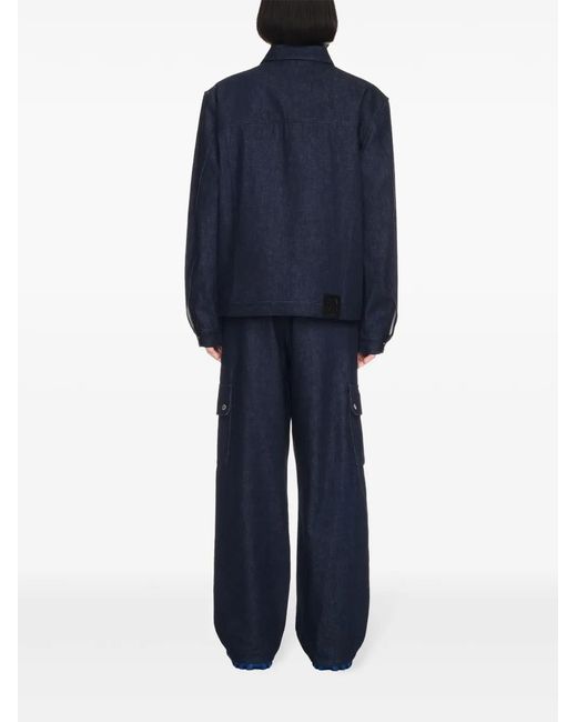 Off-White c/o Virgil Abloh Blue Script Skate Denim Jacket for men