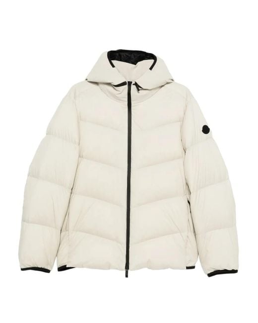 Piumino Forez Con Cappuccio di Moncler in Natural da Uomo