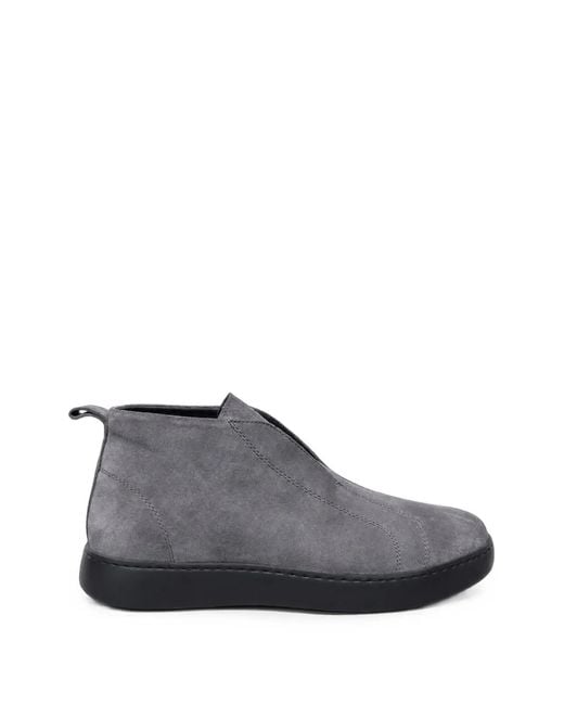 Poche Paris Blue Suede Slip-On Loafers for men