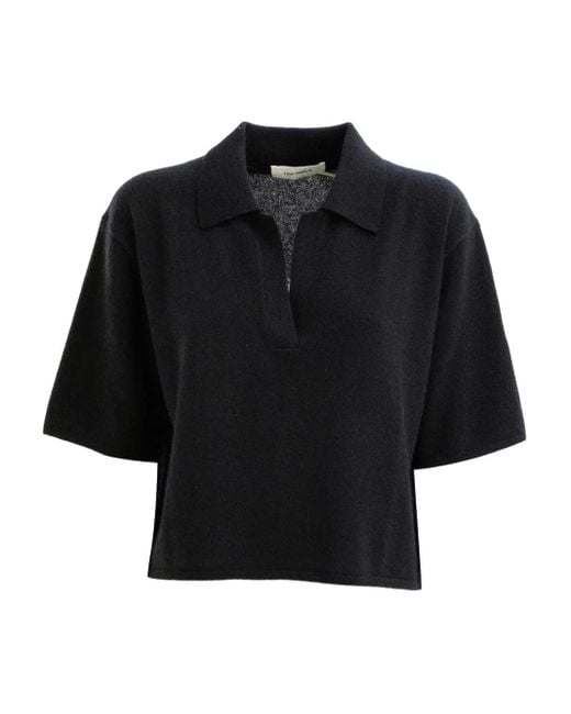 Polo A Maniche Corte di Lisa Yang in Black