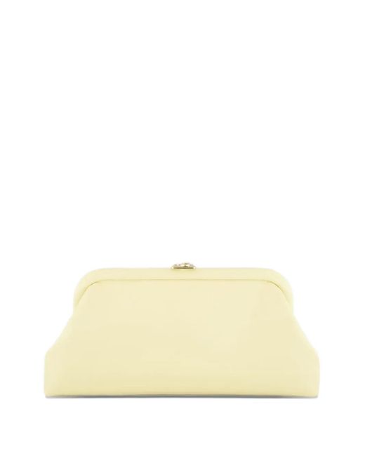 Jimmy Choo Natural Mini Skylar Shoulder-Chain Leather Clutch Bag