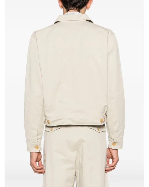Carter Young Natural Veste Zippée À Poches Multiples for men