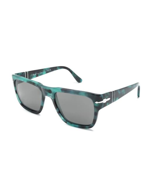 Persol Gray Tortoiseshell Square-Frame Sunglasses
