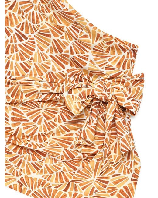 Maliparmi Metallic One-Shoulder Top