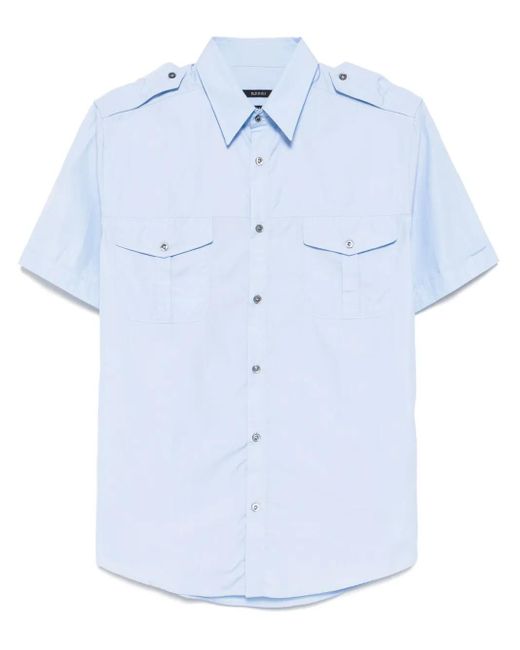 Camisa de algodón Gucci de hombre de color Blue