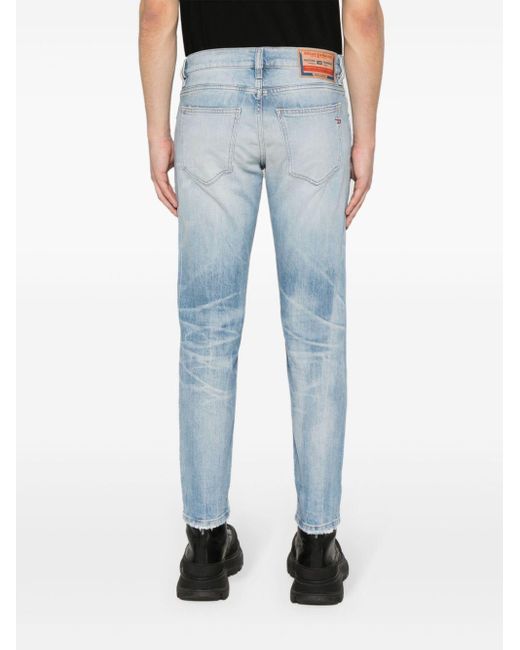 DIESEL Halbhohe Slim-Fit-Jeans in Blue für Herren