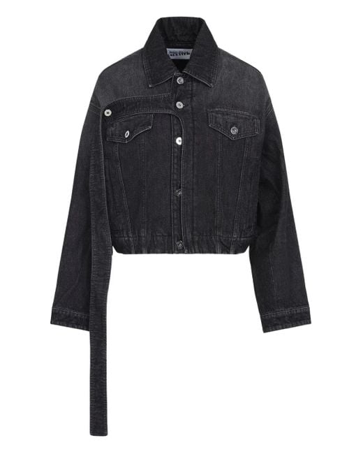 Jean Paul Gaultier Black Belted Denim Jacket