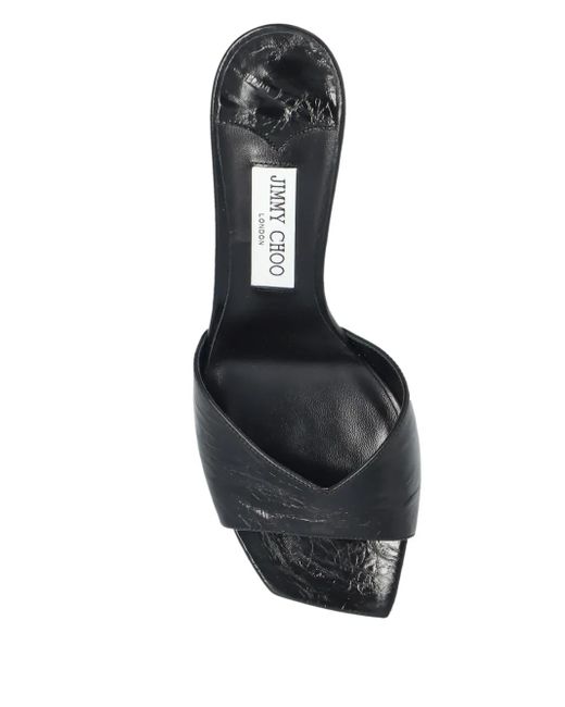Jimmy Choo Black Skye Mules 70mm