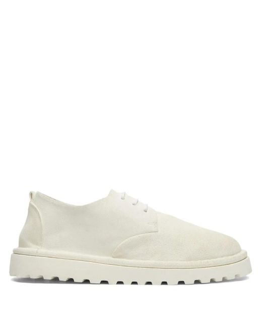 Marsèll White Sancrispa Alta Derby Shoes