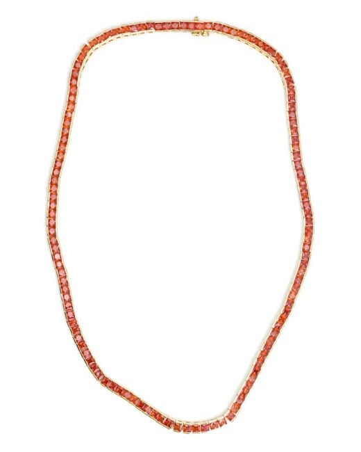 Izabel Display White Collier À Pendentif Tennis