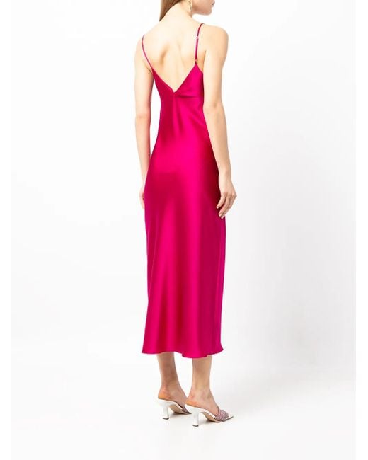 Gilda & Pearl Pink Sophia Midi Slip Dress