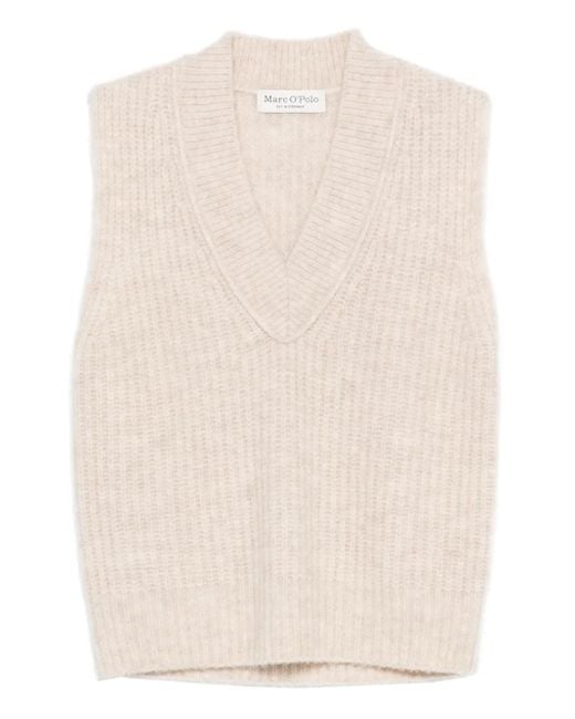 Gilet Con Scollo A V di Marc O' Polo in Natural
