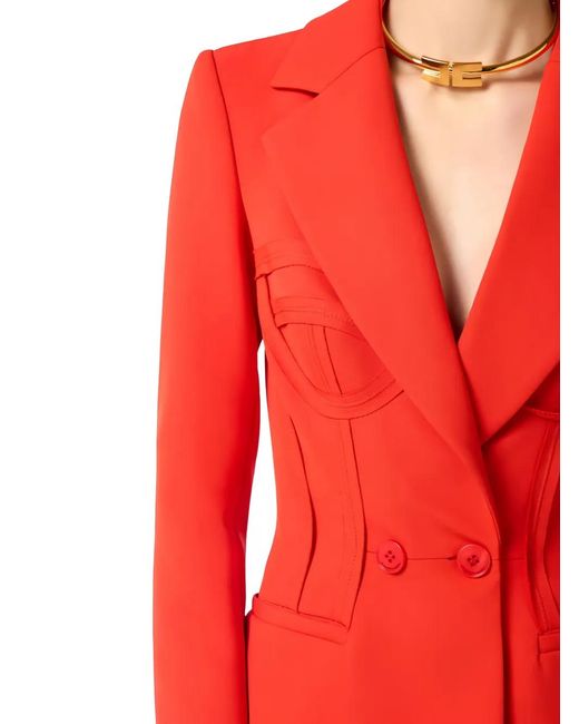 Elisabetta Franchi Red Jacket