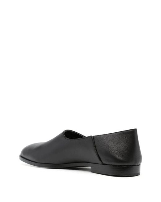 Bally Black Pointed-Toe Leather Loafers