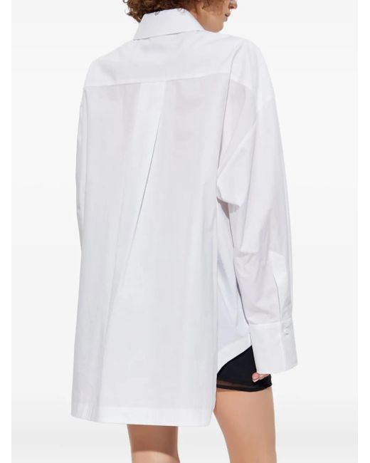 The Attico White Diana Hemd