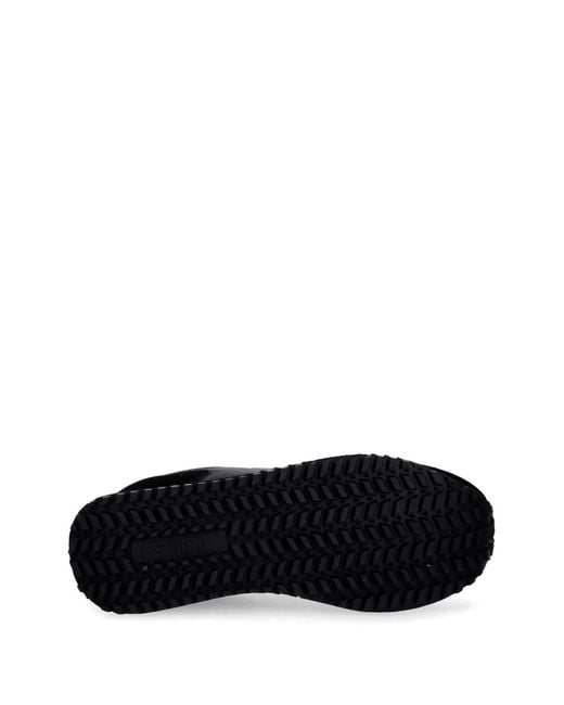 DIESEL Black S-D-Light Logo-Patch Panelled Sneakers for men