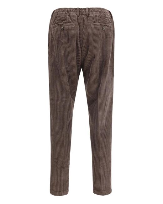 Cruna Gray Mitte Corduroy Trousers for men