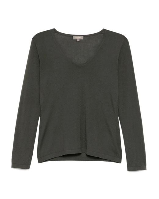 N.Peal Cashmere Green Imogen Top
