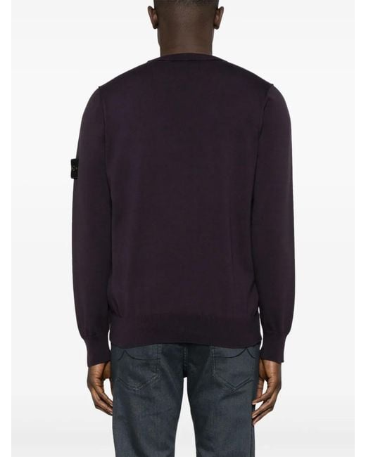 Stone Island Pullover Mit Kompass-Patch in Black für Herren