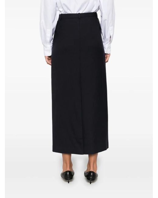 Theory Midi-Rok Met Verborgen Sluiting in het Black