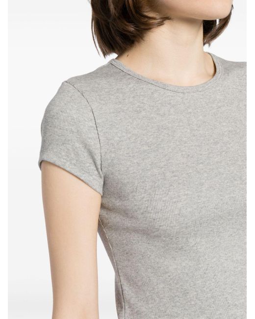 T-shirt Muse en coton biologique Reformation en coloris Gray